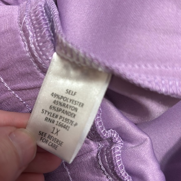 Emerald xo Ivy Oversized Scuba Sweat Suit Set Purple - Picture 5 of 5